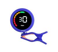 Dilwe Clip Cromático en Sintonizador de Guitarra con Pantalla de Color, Sintonizador Rotativo de 360 ° para Ukelele de Violín de bajo (BLUE)