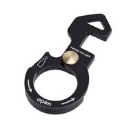 Dilwe Clip Multifuncional para Llavero de Coche, Soporte para Teléfono de Aleación de Aluminio, Abridor de Botellas, Hebilla de Cuerda, Clip Rápido, con Herramienta de Viaje para