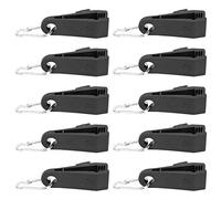 Dilwe Clips para Tienda de Campaña, Abrazadera de Fijación a Prueba de Viento con Mosquetón para Toldos de Camping, Lonas para Caravanas, Cubiertas para Barcos, Cubiertas para