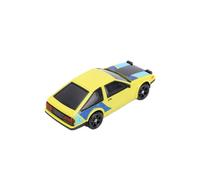 Dilwe Coche Drift RC, Vehículo de Juguete Controlado por Aplicación a Escala 1:43 con Giroscopio, Modelo de Carreras Eléctrico Remoto 2,4G, Luces LED y Carcasa Adicional (Yellow)
