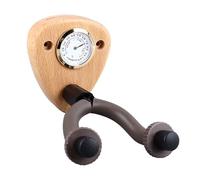 Dilwe Colgador de Guitarra con Higrómetro, Material de Madera Duradero, Gancho Antideslizante para bajo de Mandolina de Violín, Fácil Instalación (color claro)