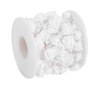 Dilwe Collar de Perlas 10m, Cuentas de ABS Brillantes (White) | Material duradero, longitud cortable, ideal para bodas y manualidades.
