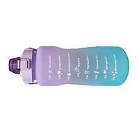 Dilwe Colores de Gradiente Portátiles - Botella de Agua de Paja con una Escalera Precisa - Botellas Deportivas con Revestimientos de Coeficiente para la Ingesta de Líquidos (#1)