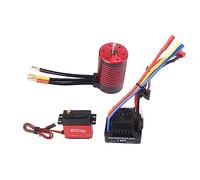 Dilwe Combinación de motor RC, motor 3660, 80 A sin escobillas, Smart ESC, conector en T, 30 kg, servo RC para coche de 1/8 RC, construcción de modelos, vehículo eléctrico, cross-country, aficionados