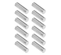 Dilwe Compacto 12 Uds Pastilla de Guitarra Eléctrica Imán Varillas de Babosa Reemplazo de Instrumentos Musicales de Metal para Reproductores de Cítara (SILVER)