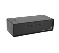 Dilwe Conmutador XLR, Divisor de Audio, Caja de Distribución Convertidora de Sonido de Salida 5 en 1 con Control Remoto, 11 X 4,8 X 3,1 Pulgadas