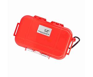 Dilwe Contenedor de Caja de Almacenamiento Impermeable a Prueba de Golpes para Herramientas de Supervivencia Al Aire, Estuche Compacto de ABS con Almohadilla de Goma para Teléfono, Llaves -