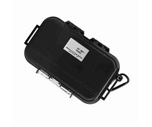 Dilwe Contenedor de Caja de Almacenamiento Impermeable a Prueba de Golpes para Herramientas de Supervivencia Al Aire, Estuche Compacto de ABS con Almohadilla de Goma para Teléfono, Llaves -