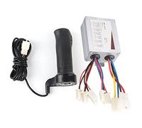 Dilwe Controlador de Scooter, Controlador de Velocidad de Motor Cepillado Duradero de 500 W con empuñadura del Acelerador()