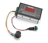 Dilwe Controlador de Velocidad del Motor PWM DC, Pantalla Digital Regulador de Motor Ajustable 30A para Motores Eléctricos de 12V 24V 36V 48V, Ideal para Robótica de Bricolaje y Maquinaria Industrial