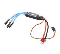 Dilwe Controlador de Velocidad ESC sin Escobillas, 30A con Enchufe en T y Cable Largo, para Aviones de ala Fija, Helicópteros y Drones