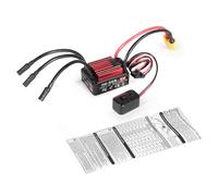 Dilwe Controlador Electrónico de Velocidad ESC sin Escobillas para Coches RC 1/18 con Protección contra Sobrecalentamiento de Corte de bajo Voltaje (Enchufe Rojo XT60)