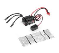 Dilwe Controlador Electrónico de Velocidad ESC sin Escobillas para Coches RC 1/18 con Protección contra Sobrecalentamiento de Corte de bajo Voltaje (Enchufe en T Negro)