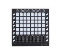 Dilwe Controlador MIDI, Beat Pad Portátil con 48 Pads RGB 8 Perillas 8 Atenuadores, USB Plug and Play para Producción Musical DJ Performance, Diseño Compacto para Uso en Estudio en Vivo