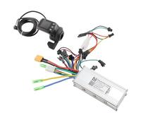 Dilwe Controlador sin Escobillas para Bicicleta Eléctrica, sin Escobillas, con Pantalla LCD 2 en 1, 48/60V 500W, para Scooter, Manillar 22,5 mm, para Ciudad, Deporte, Comunicación, Viajes.