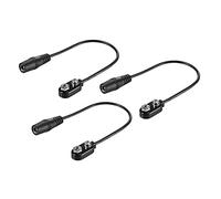 Dilwe Convertidor de Clip de Batería de 9 V, Enchufe Hembra de 5,5 Mm X 2,1 Mm para Fuente de Alimentación de Pedal de Guitarra (Paquete de 3)