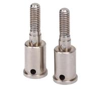 Dilwe Copa del Eje RC, 2 Piezas de Acero Inoxidable RC Copa del Eje de la Rueda Trasera Piezas de Mejora con 2 Pasadores para HAIBOXING 3101A