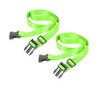 Dilwe Correa para Equipaje de Viaje, Cinturón de Embalaje Ajustable con Placa de Refuerzo Reforzada, para Bloqueo Seguro del Equipaje y Fácil Identificación (Verde Fluorescente)