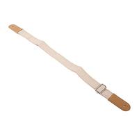 Dilwe Correa para Ukelele, Cinturón Ajustable de Algodón y Lino con Hebilla Deslizante, Refuerzo de Doble Capa, para la Mayoría de los Tamaños de Ukelele 33 5 53 1 Pulgada (Beige)
