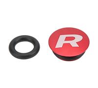 Dilwe Cubierta antipolvo para bielas de bicicleta, cubierta antipolvo hueca integrada de aleación de aluminio para bicicleta de carretera (rojo)