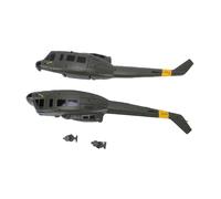 Dilwe Cubierta de Carcasa de Fuselaje de Repuesto para Helicóptero C032 UH 1, Reemplazo de Plástico Ligero y Duradero (Green)