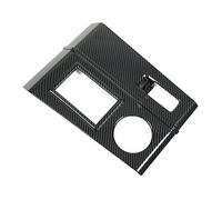 Dilwe Cubierta del Marco del Panel de la Caja de Cambios ABS Estilo Fibra de Carbono Consola Central Cubierta del Panel de Cambios Protector contra Arañazos Fácil de Instalar para Conductores