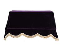Dilwe Cubierta del Piano 200 * 150cm, Cubierta de Tela Protectora a Prueba de Polvo para Pianos Verticales Estándar(Purple)