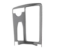 Dilwe Cubierta Embellecedora para Portavasos de Agua de Fibra de Carbono, Pegatina Brillante para Embellecedor de Consola Central con Protección Autoadhesiva para Protector Interior contra Arañazos