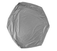 Dilwe Cubierta Impermeable para Caja de con Cordón, Protector Duradero para Caja de Hexagonal para Jardín Al Aire Libre, Protector Solar de Poliéster y Material de PVC, 1 Unidad (Gray)