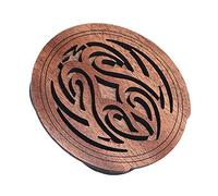 Dilwe Cubierta para Orificio de Sonido de Guitarra, Bloqueador de Retroalimentación y Protector de Madera de Caoba para Guitarras Folk Acústicas, con Borde de Espuma Suave y Diseño de (8)