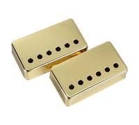 Dilwe Cubierta para Pastilla Humbucker de Guitarra Eléctrica, Carcasa para Pastilla de Doble Bobina de Latón, 2 Piezas Doradas para, Fácil Instalación, Reemplazo de Tono Claro para Reparadores de