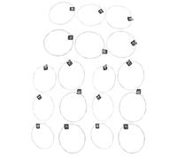 Dilwe Cuerdas de Guitarra Clásica, 3 Juegos de Repuesto Chapado en Plata de Nailon con Tono Estable, para Accesorios de Guitarra Clásica (NX36)