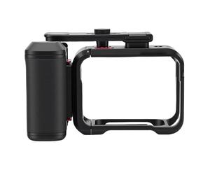 Dilwe de Jaula para Cámara de Acción, Kit de Agarre de Aleación de Aluminio con Botón de Obturador Ajustable para Cámara de Acción Ace Pro 2