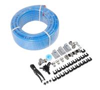 Dilwe de Tubería de Aire Comprimido, Kit de Línea de Aire Comprimido de 3 4 Pulgadas X 100 Pies, Triple Capa de Aluminio HDPE, 200 PSI a 73 F, Junta Tórica Sellada, para Configuración de en Garaje y