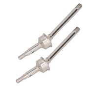 Dilwe Dilwe Eje Delantero 2 Piezas, Juego de ejes de accionamiento CVD de acero para coches RC 1/18, Rendimiento mejorado para TRX4M (Silver)