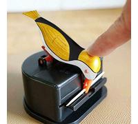 Dilwe Dispensador de Palillos de Dientes, Material ABS, Operación con una Sola Mano, Diseño de Pájaro Carpintero Vintage, Perfecto para Uso en Cocina y Bar (Dorado)