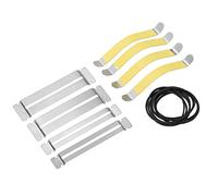 Dilwe Distancia de Dispersión del Cable de Guitarra para Protector de Diapasón para Trabajos de Pulido y Reparación con Bandas Elásticas para Guitarristas y Ukelele