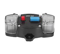 Dilwe Disyuntor Automático de 250 A, Disyuntor de Audio de Metal ABS con Interruptor de Reinicio y Apagado, Terminales de Alta Corriente, Protección contra Sobrecarga para Sistemas de Audio y Vídeo