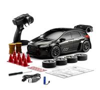 Dilwe Drift RC Car, Coche de Carreras con Control Remoto a Escala 1/24 de 2,4 GHz con Luces LED y Neumáticos de Carreras (Grey)