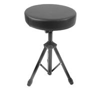 Dilwe Drum Throne Taburete de Batería Multifunción Acolchado Plegable para Tocar y Realizar Metal y Esponja