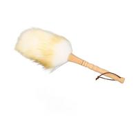 Dilwe Duster de Cordero, Cerdas de Lana Suave, de Madera de Haya, Bucle Colgante, para Instrumentos, Muebles para el Hogar (Largo)
