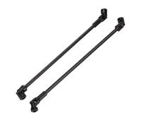 Dilwe Eje de Transmisión de Rastreadores de 2 Piezas RC, Accionamiento del Eje del Eje del Transmisión RC de Acero Inoxidable para 1/10 LCG (Black)