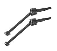 Dilwe Eje de Transmisión RC, 1 par de Eje de Transmisión Universal Delantero Trasero CVD para Automóvil de Control Remoto 1/10 (Black)