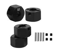 Dilwe Eje hexagonal de rueda RC, aleación de aluminio, cubo hexagonal, pieza de actualización de coche RC Accesorios, apto para Scx10 90046 90047 RR10 RC Crawler (8,0 mm)