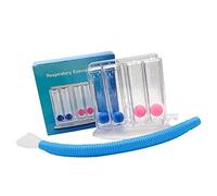 Dilwe Ejercitador Respiratorio, Dispositivo de Ejercicio Respiratorio de Medición del Ejercitador de Respiración Profunda para una Aptitud Respiratoria Integral (4 Bolas)