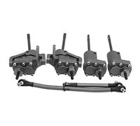 Dilwe Ejes de Portal, Carcasa de Aleación de Aluminio Engranajes de Acero Endurecido Eje de Transmisión con Mayor Distancia Al Suelo 11 Mm 13 Mm de, para Coche Axial SCX10 II 90046 (Color Ti)