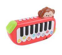 Dilwe Electric Scooter E-Scooter Scooter para Niños Toy de Piano Electrónico Multifuncional con Grabación de Modos de Música Enseñanza para Niños de 2 Años o Más (Rojo)