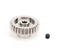 Dilwe Engranaje de Piñón de Motor 27T Juego de Engranajes de Coche RC para 1/14 144001 Piezas de Repuesto Mejoradas con Orificio de Eje de 3,2 Mm Fácil Instalación Rendimiento Estable (Plata