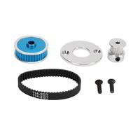 Dilwe Engranaje de Transmisión por Correa RC, Pieza de Caja de Cambios de Metal con Kit de Engranaje de Transmisión por Correa para Actualizaciones de Chasis TT02 1/10 Coche de Control