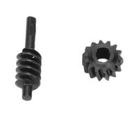 Dilwe Engranaje Diferencial de Sobremarcha, Engranaje Helicoidal de Acero 2/14T, Juego de Transmisión para Mejoras de Eje de Coche Teledirigido SCX30 RC Crawler 1/30